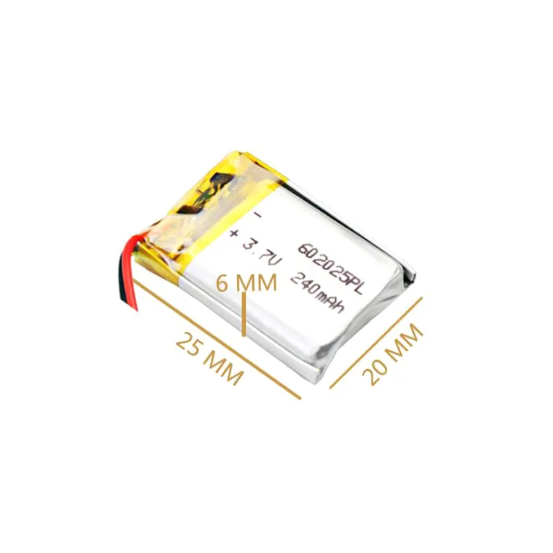 602025 3 7 V 250mAh литий полимерная ионная аккумуляторная батарея для Mp3 MP4 MP5 GPS PSP DVR mobile