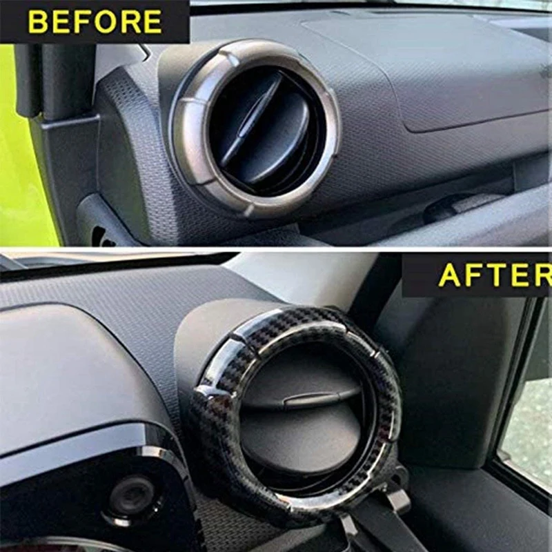Car Center Console Dashboard Air Conditioning Vent Outlet Cover Trim Sticker for Suzuki Jimny 2019 2020 Accessories | Автомобили и
