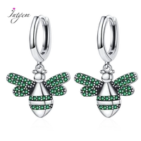 925 sterling silver earrings for women colorful zircon plant tree bee shape earrings fine jewelry party earring cute animal gift