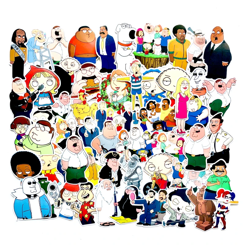 Водостойкие Мультяшные наклейки для мотоцикла чемодана скейтборда граффити ПВХ