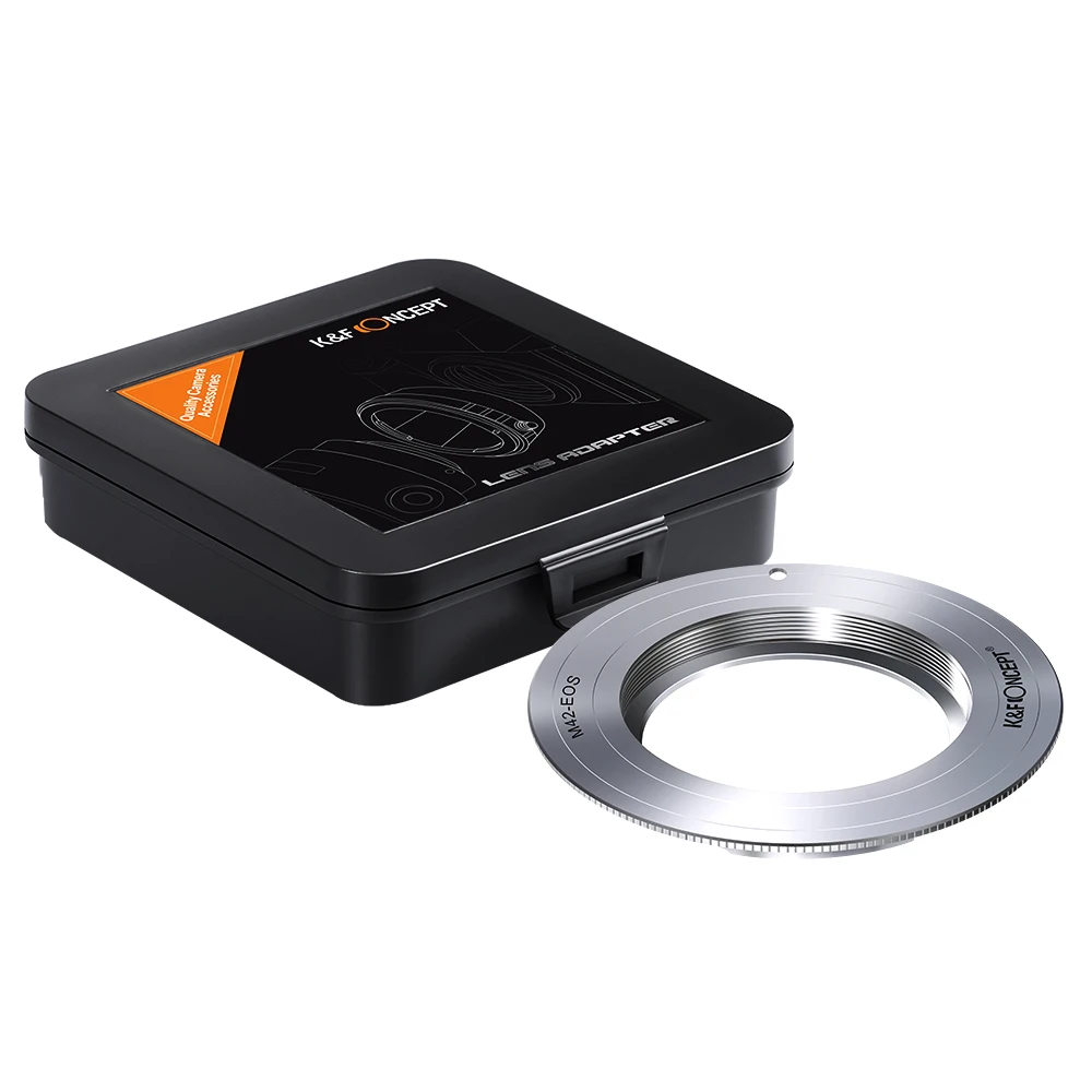 Адаптер крепления объектива K &amp F CONCEPT для M42 42 мм с винтовым креплением Canon EOS
