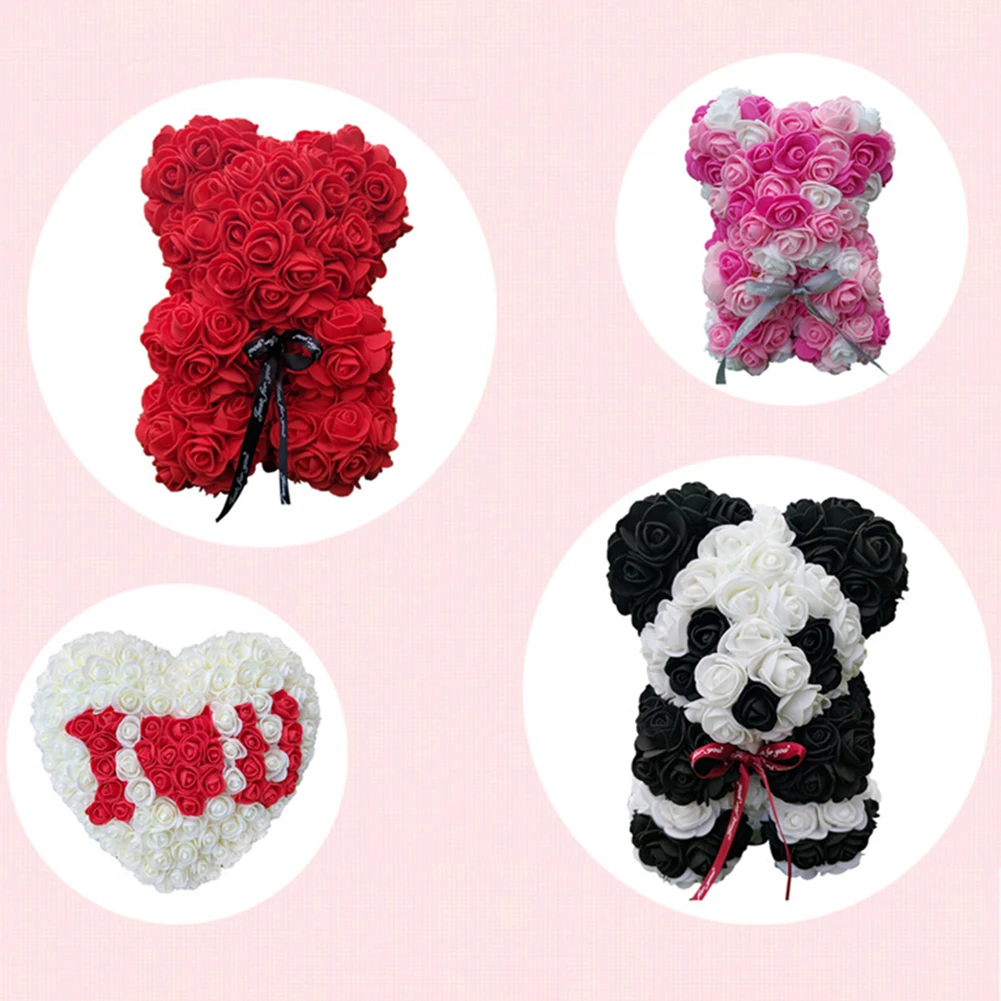Новое поступление 500 шт 3 5 см ПЭ пена Искусственный цветок розы DIY медведь кукла
