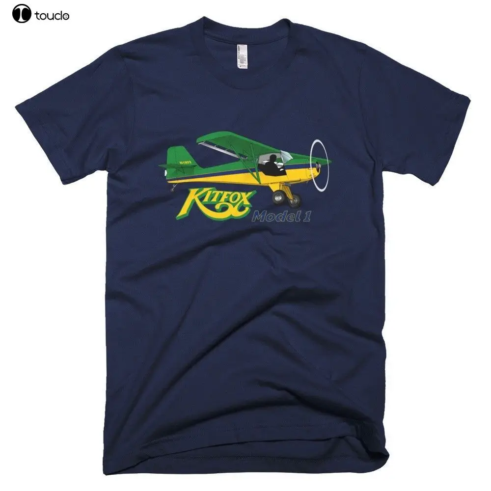 100% хлопок печать мужская летняя футболка с круглым вырезом и Kitfox модель 1