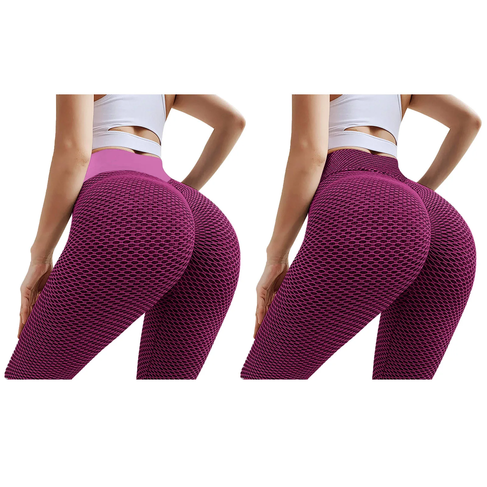 

2 Pack Leggings Soft Workout Leggins Pant Butt Lift Leggings For Women Solid High Waist Elastic Gym Leggings Sweatpants R5