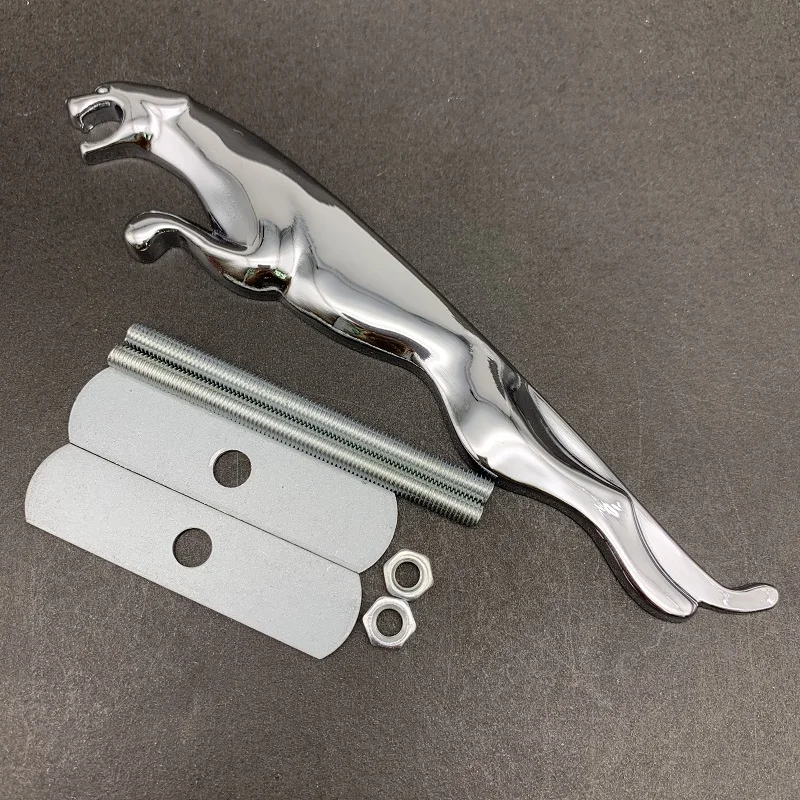 Автомобильный Стайлинг леопардовые тела Стикеры Металлическая Задняя Крышка