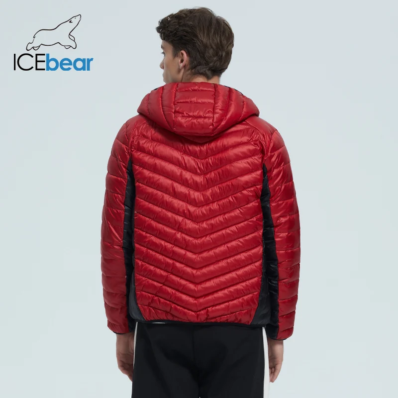 Новинка 2020 осень/зима мужские куртки ICEbear Высококачественная Мужская короткая