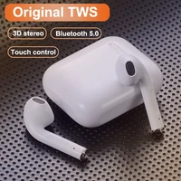 original i12 tws stereo wireless headphones 5 0 bluetooth earphone in ear earbuds headset with charging box for all smartphones