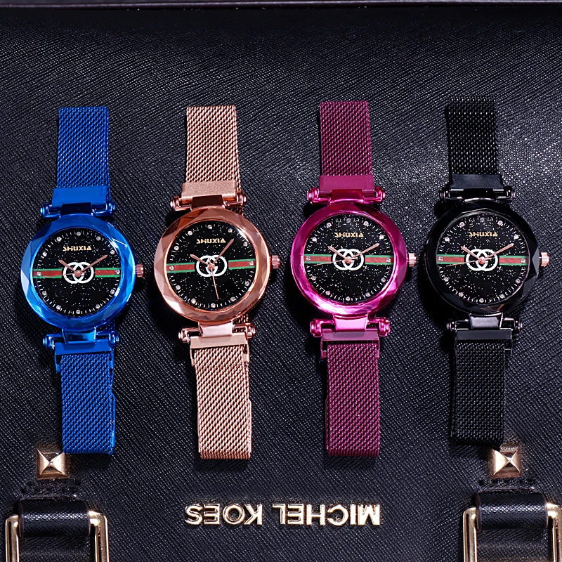 Роскошные брендовые часы модные женские наручные золотой тонкий браслет ремешок