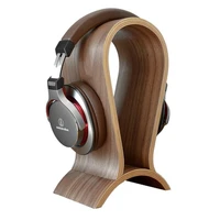 headphone stand wood headset holder speaker stand arch shape earphone hanger desk display shelf rack for headphone fashion 1pc