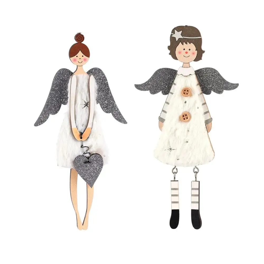 Креативный деревянный полый Красочный дом украшения для рождественской елки