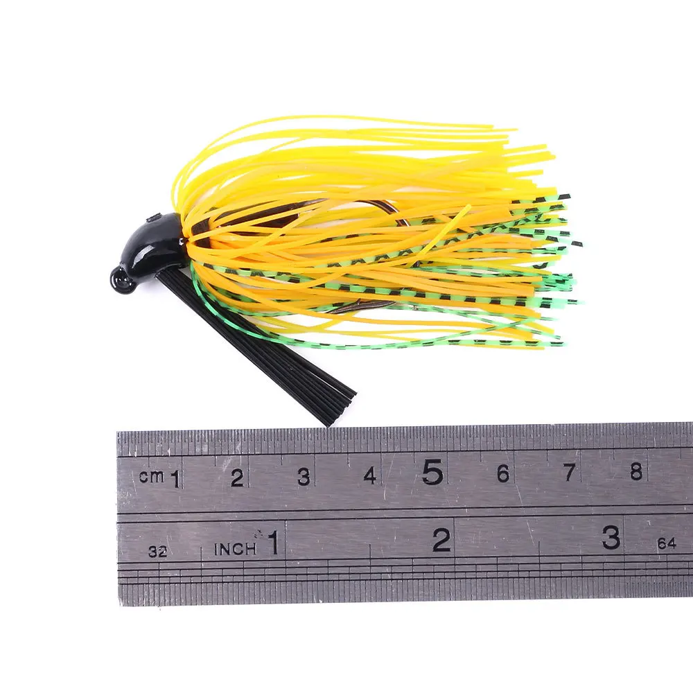 

10G 7CM Multicolors Jig Fishing Lures Bait Pesca Artificial Bait Skirt Metal Fishing Jigs Head Buzz Swim Bass Jig Fishing Lures