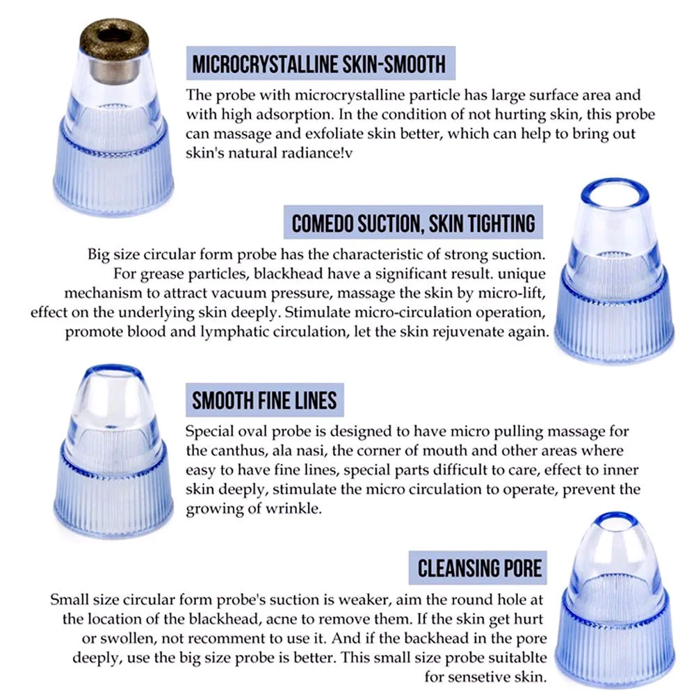 

Face Pore Cleaner Blackhead Remover Vacuum Comedo Suction Diamond Dermabrasion Facial Cleaning Beauty Machine @ME88