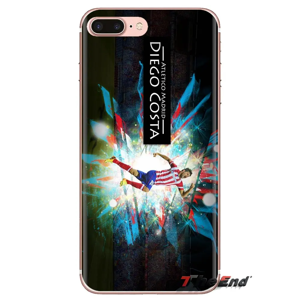 For Samsung Galaxy S2 S3 S4 S5 MINI S6 S7 edge S8 S9 Plus Note 2 3 4 5 8 Coque Fundas Diego Costa Art Soccer Star TPU Skin Cover |