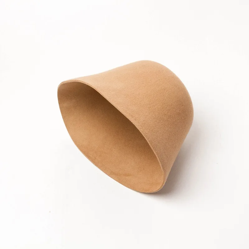 

202008-HH8180 SOFT WOOL SOLID LEISURE bucket cap men women fishermen hat