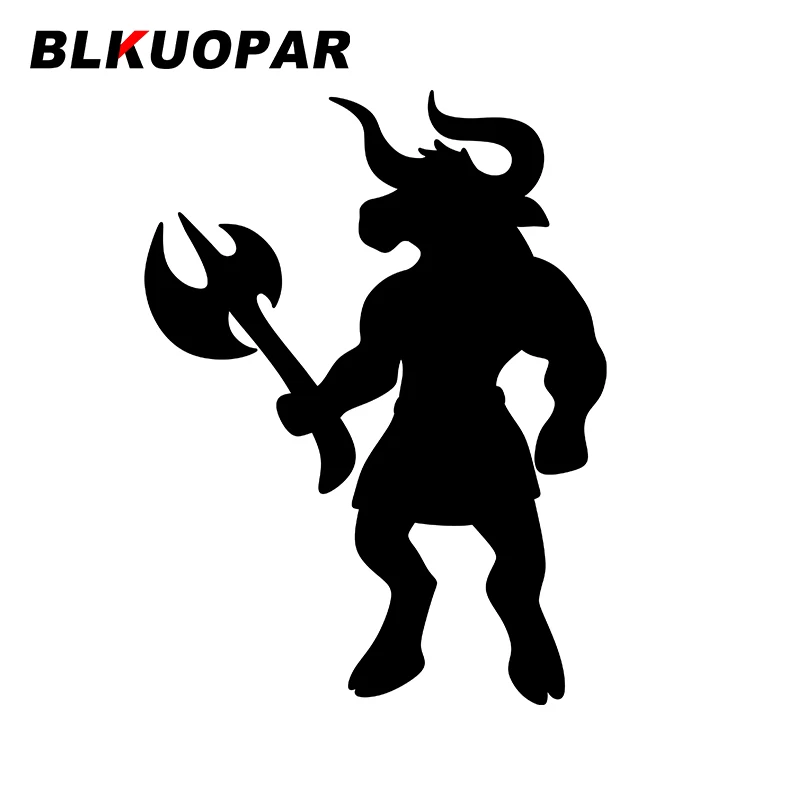 

BLKUOPAR for Minotaur Silhouette Car Stickers Vinyl Material Decals Suitcase Skateboard Waterproof RV Sunscreen Custom Printing
