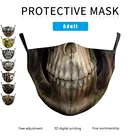 Лидер продаж маска на лицо для взрослых женщин мужчин унисекс клоун Хэллоуин многоразовые уличные спортивные пылезащитные дышащие моющиеся маски