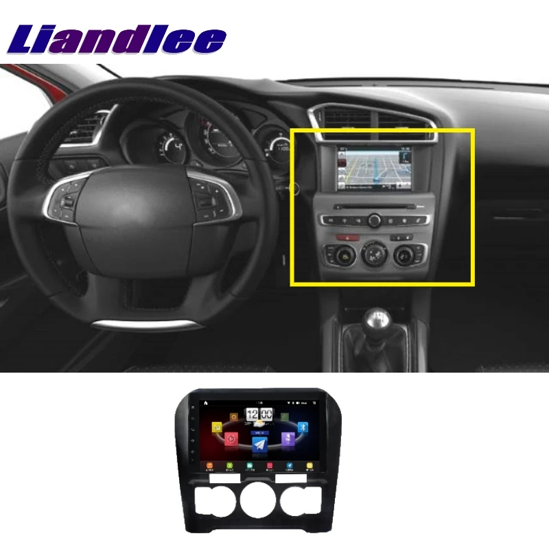 Автомагнитола Liandlee для Citroen C4 2004 ~ 2010 мультимедийный телевизор DVD GPS Hi-Fi радио