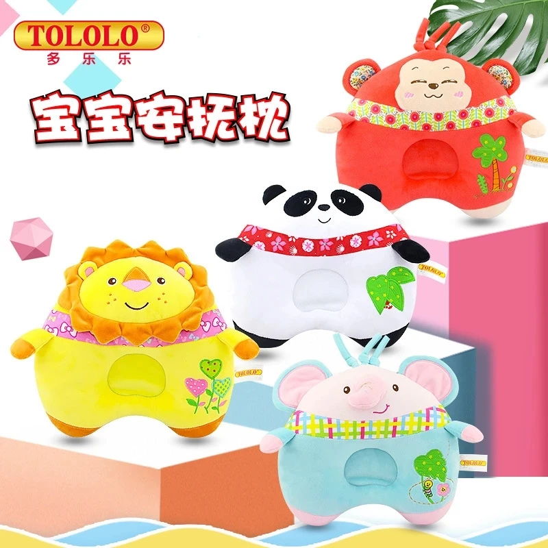 

Baby pillow Cartoon baby soothing toy breathable baby cartoon anti-eccentric head shaping pillow corrective head pillow For 0-3Y