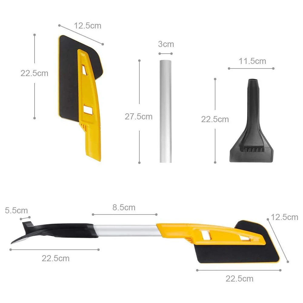 

Snow Brush and Detachable Ice Scraper Multifunctional Snow Shovel Long Rod Deicing Ice Sweep Tool Glass Frost Snow Removal