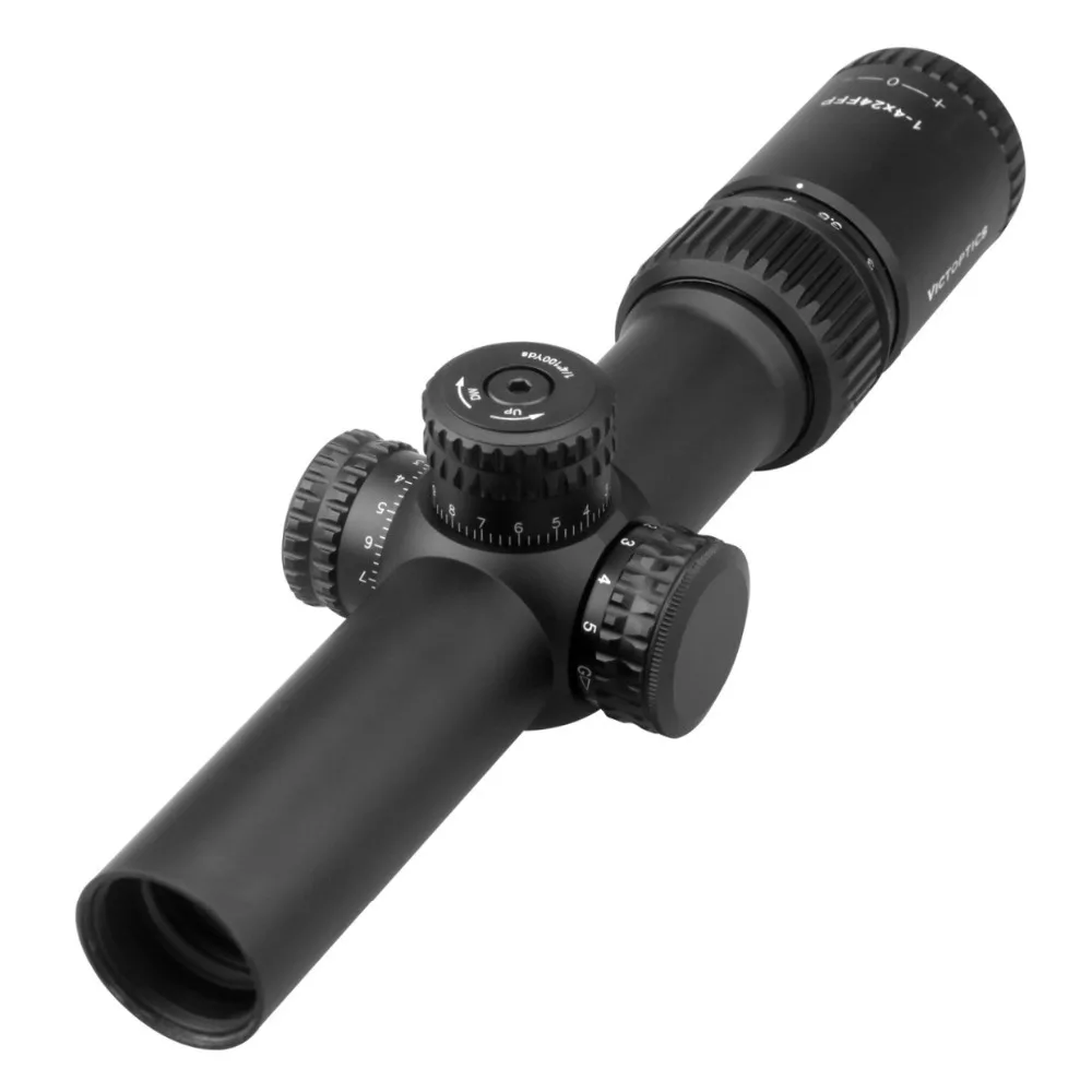 Victoptics 1-4x24 компактный дополнительный светильник FFP 1/2 MOA оптические прицелы охотничьи прицелы с красной зеленой подсветкой 30 мм для воздушного пистолета