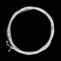 6pcs high quality guitar bass nylon strings instrument guitar bass tools clear and silver classic guitar musical accessories