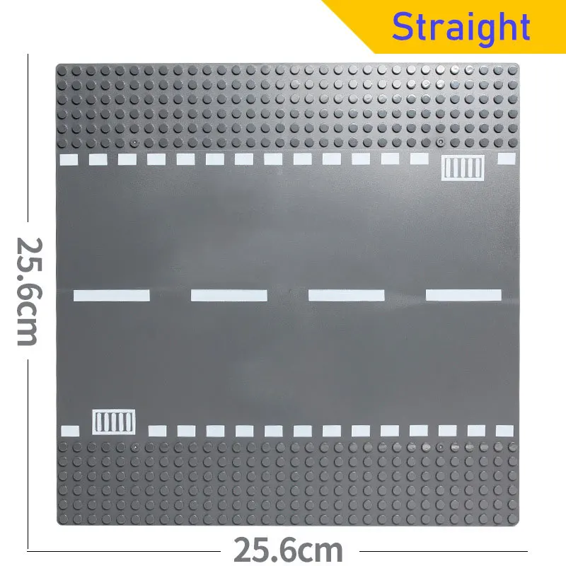 City Road Street Baseplate прямая перекладина кривая Т-образная Машинка-конструктор