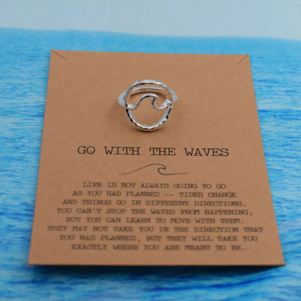 1 шт. простое кольцо океанской волны|Кольца| |