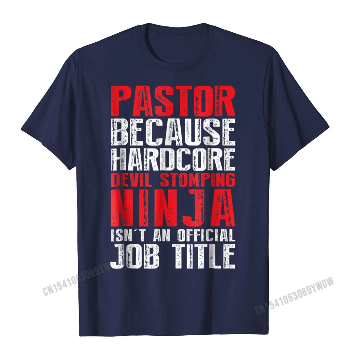 Пастор потому что дьявол стопинг ниндзя Isnt заголовок за работу футболка мужские