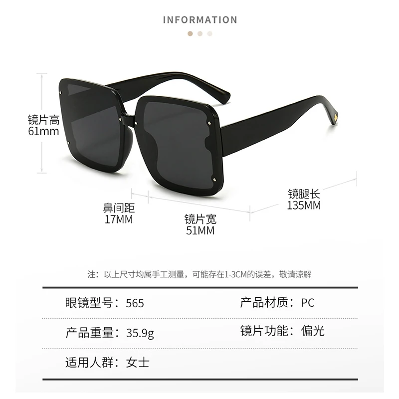 

Fashion Square Sunglasses Ladies Top Brand Designer AAA Polarized Sun Glass Women Travel Shopping vintage Glasses UV400 Lunettes