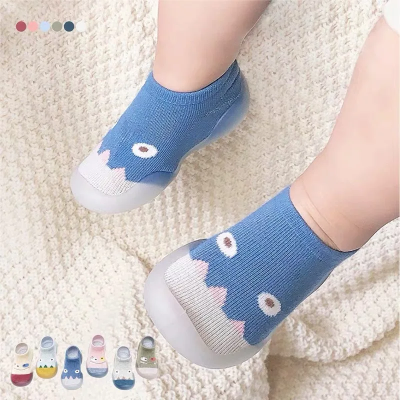 

Children's Floor Socks Shoes Spring and Autumn Pure Cotton Baby Socks Shoes Baby Toddler Socks Shoes Indoor Non-slip Floor Shoes