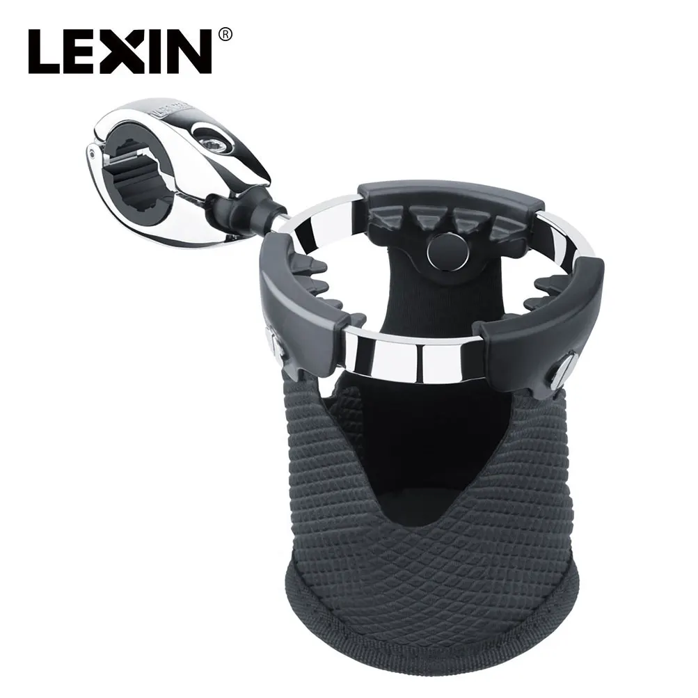 

LEXIN LX-C3 Motorcycle Cycling Drink Cup Holder moto Water Beverage Support Handlebar Rotatable Bottle holder for Motorbike/Bike