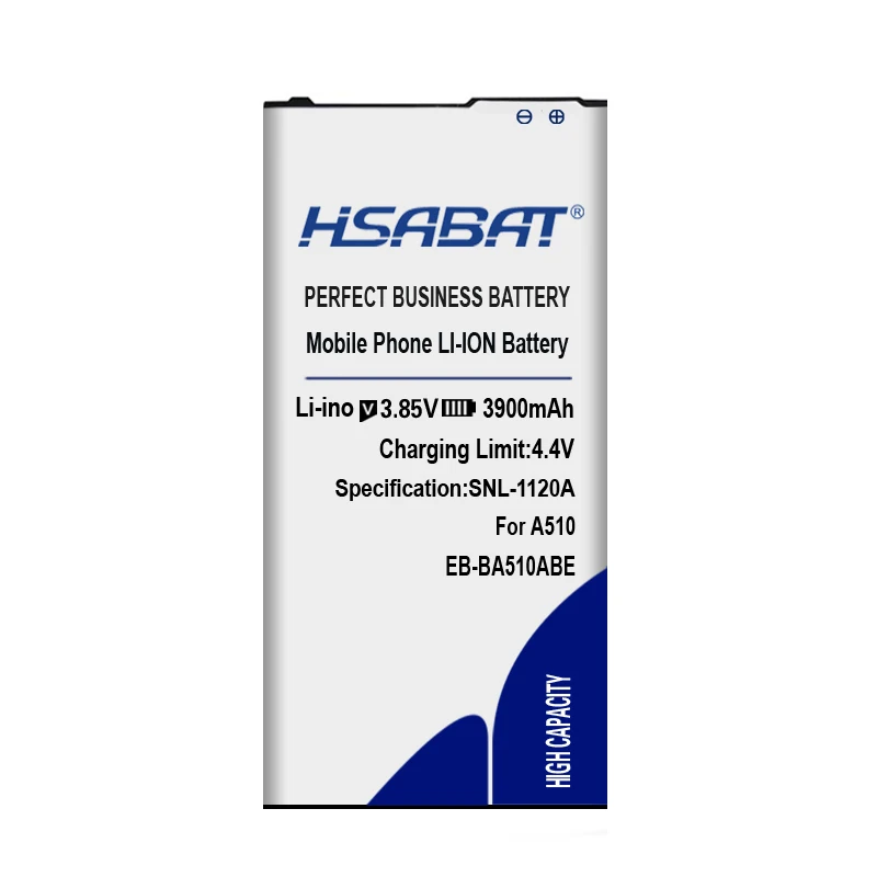 HSABAT 3900 мА/ч, EB-BA510ABE Батарея для samsung Galaxy Edition A510 SM-A510F A5100 A5 A51