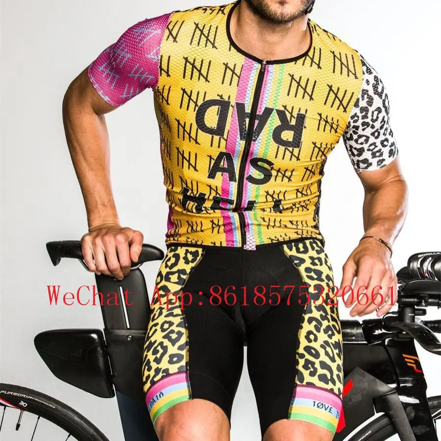 cycling jersey set15 Love the pain Триатлон Pro team легкий короткий рукав Велоспорт Джерси и нагрудник шорты Высококачественная гелевая прокладка 9D Италия miti leg - Цвет: cycling jersey set15