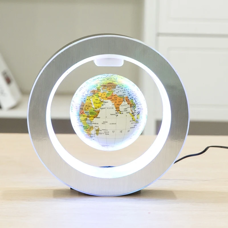 

Magnetic World Globe Magnetic Floating globe LED Levitating Rotating Tellurion World map school office supply Home decor