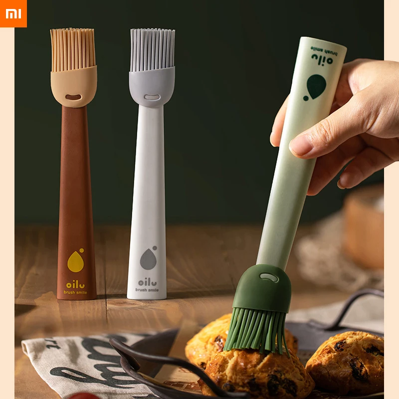 

xiaomi Food grade silicone brush kitchen pancake oil brush household high temperature resistant non-linting baking barbecue