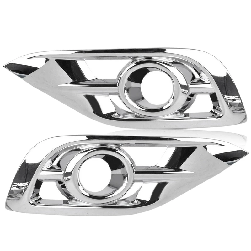 

2Pcs Car Front Fog Lampshade Decoration Lampshade Frame Bright Stripe Patch for Honda CR-V 2012-2015