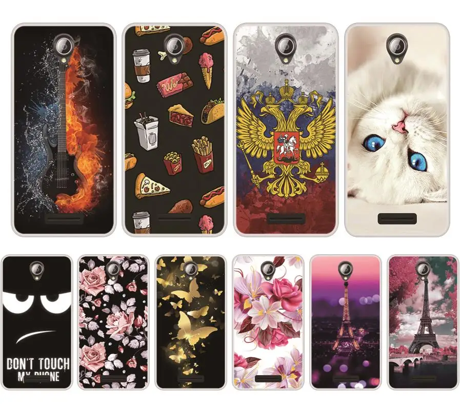 Чехол для Lenovo A5000 Мягкий Силиконовый ТПУ шикарный с рисунком чехол телефона в