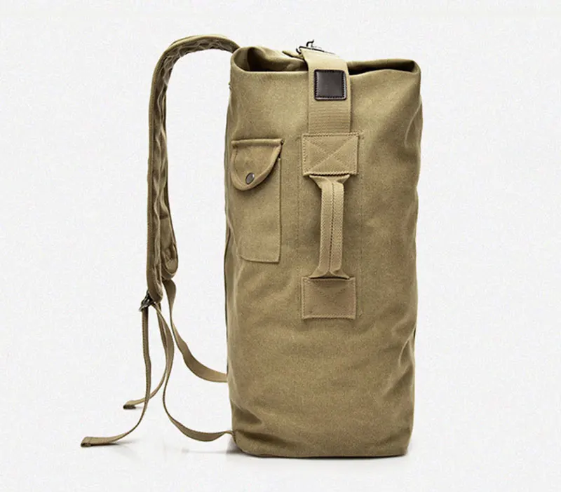 Men's Luggage Canvas Bag Large Capacity Camping Backpack Large Roomy Mountaineering Backpack Best Quality Outdoor Luggage Bag