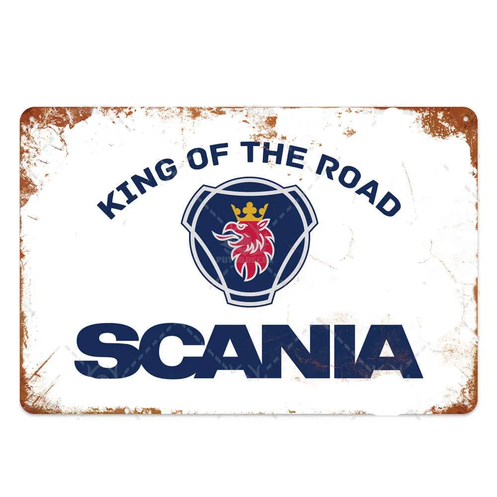 Металлическая табличка Scania металлическая винтажная Жестяная Табличка