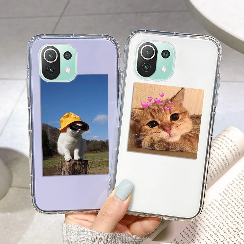 

For Xiaomi Poco X3 Pro Case Xiaomi Poco X3 NFC F3 M2 M3 X2 Redmi 7 8 10X 6 Pro 7A Cute Cat TPU Cover Fundas Poco X3 Phone Shell