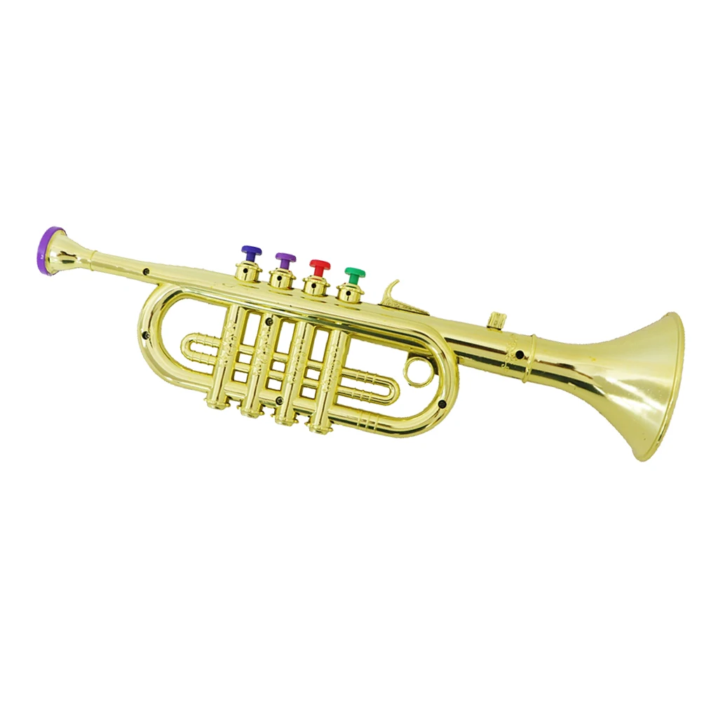 

Plastic Trumpet with 3 Colored Keys for Kids Early Developmental Toy