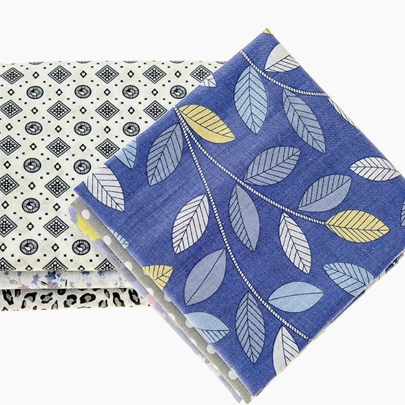 Новая хлопковая ткань 6 шт./лот 40x50 Цветочная серия саржевая Лоскутная Ткань