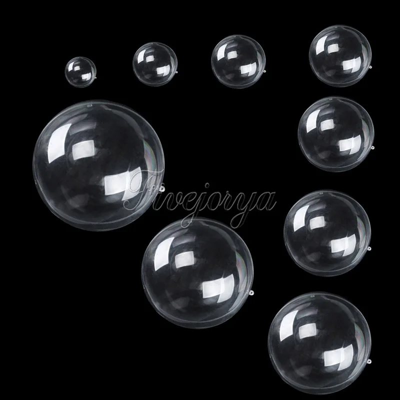 10 шт./лот прозрачная пластиковая подарочная коробка для конфет заполняемый шар 6