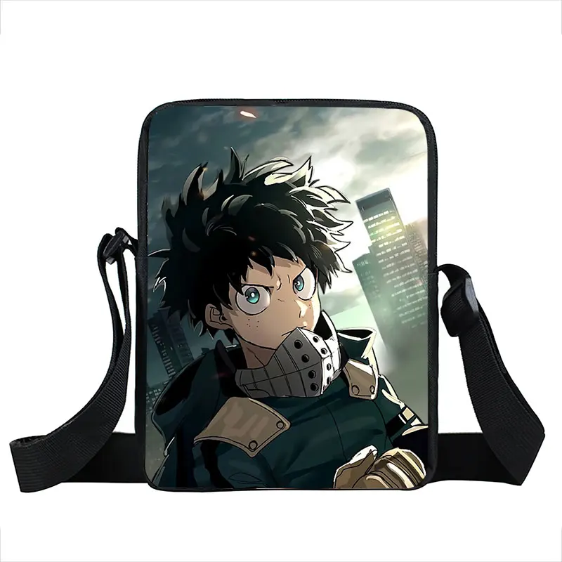 Мини сумка мессенджер Izuku Midoriya bakugou katsuki в стиле аниме через плечо моя геройская