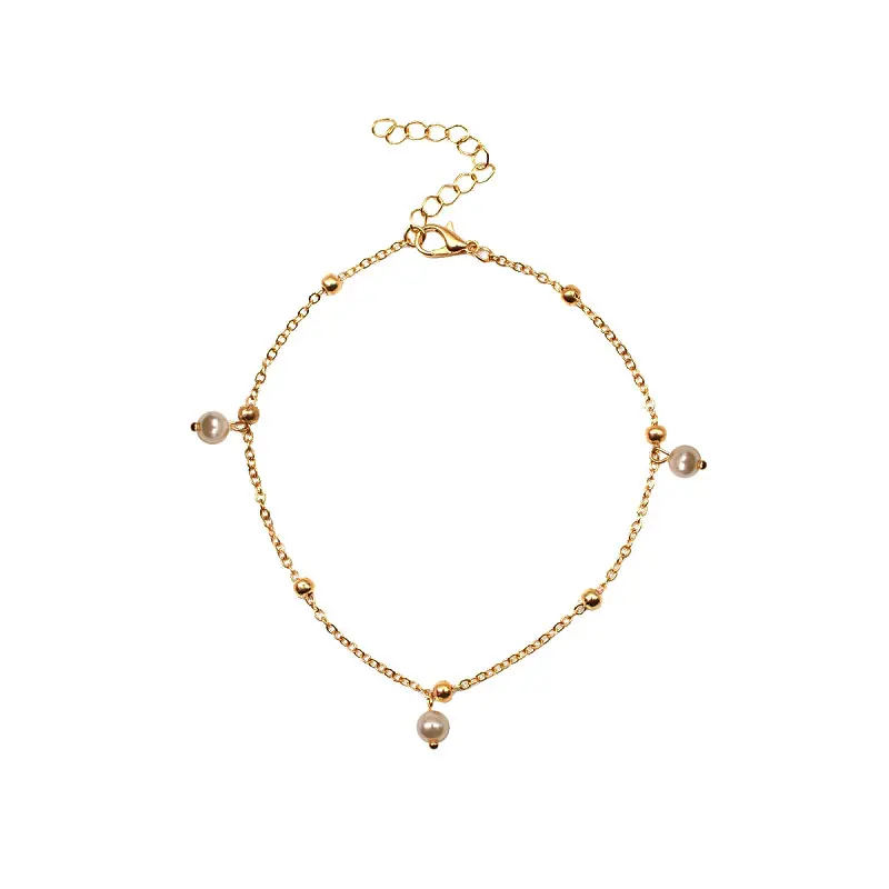 

Hot Selling Good Luck Figure 8 Pearl Beach Anklet Handmade Beaded Multilayer Anklet On The Leg For Women Fine Jewelry