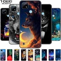 For Realme C21Y Case Soft Silicone Cartoon TPU Back Cover for RealmeC21Y Phone Cases Black Bumper for Realme 21Y 2021 6 5