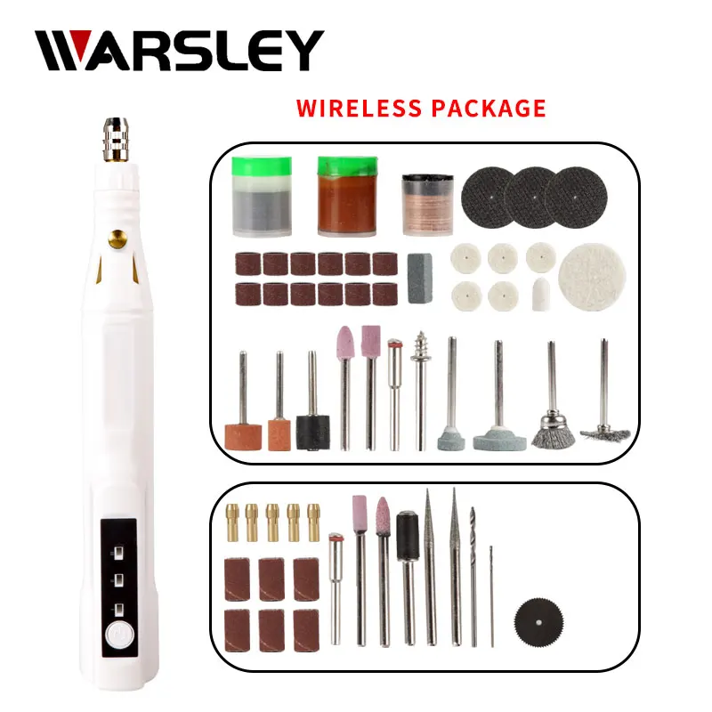 Беспроводная многофункциональная гравировальная ручка мини-дрель вращающийся