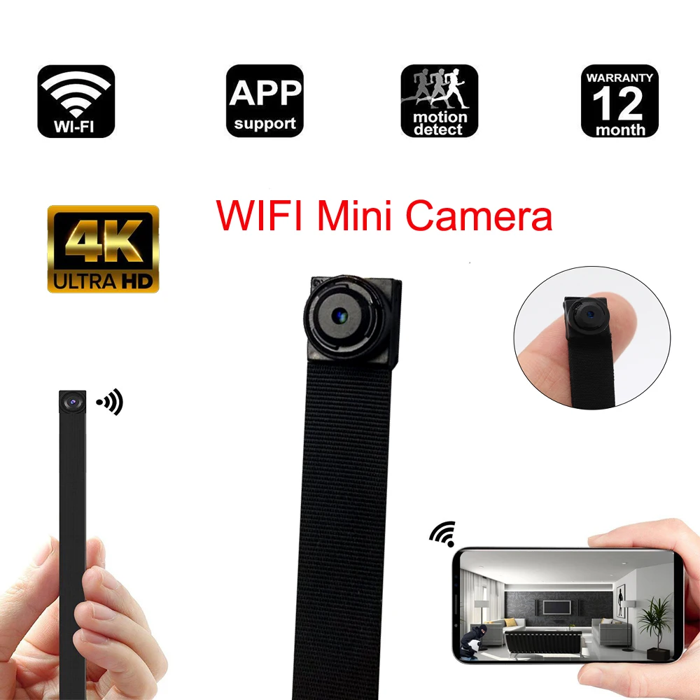 Мини камера Wi Fi Full HD 4K P2P|Камеры видеонаблюдения| |