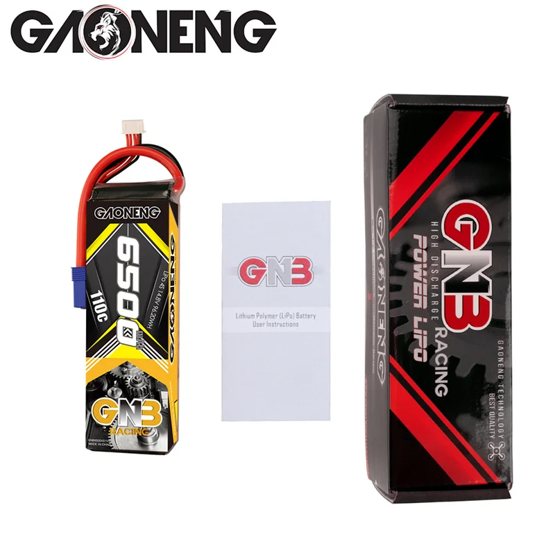 

Gaoneng GNB 6500mAh 4S 14.8V 110C PLUS Lipo Battery With EC5 XT90 Plug for RC Helicopter Airplane remote control Car Boat Parts
