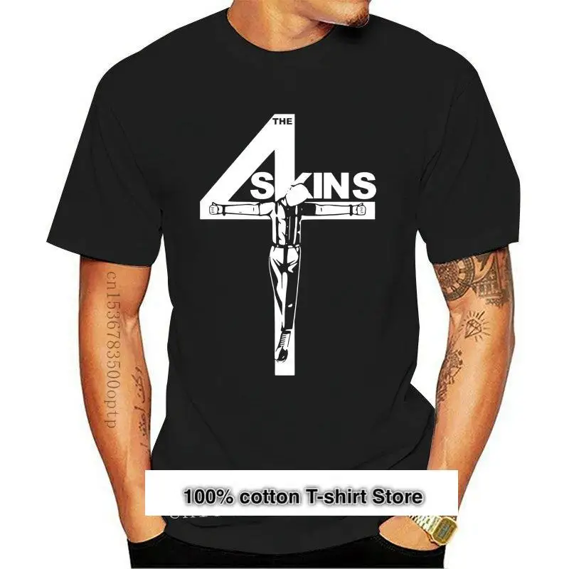 

Camiseta de 4 Skins Oi, ropa de calle Punk del Reino Unido, 4 Skins, novedad